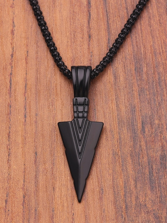 Arrow Black Pendant Chain