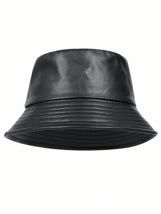Slick Noir Leather Bucket