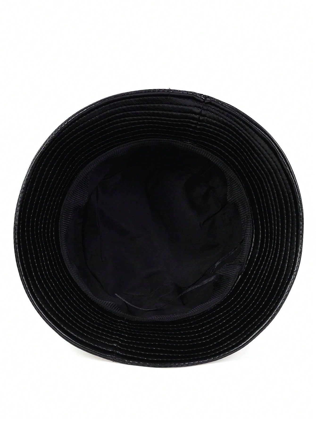 Slick Noir Leather Bucket