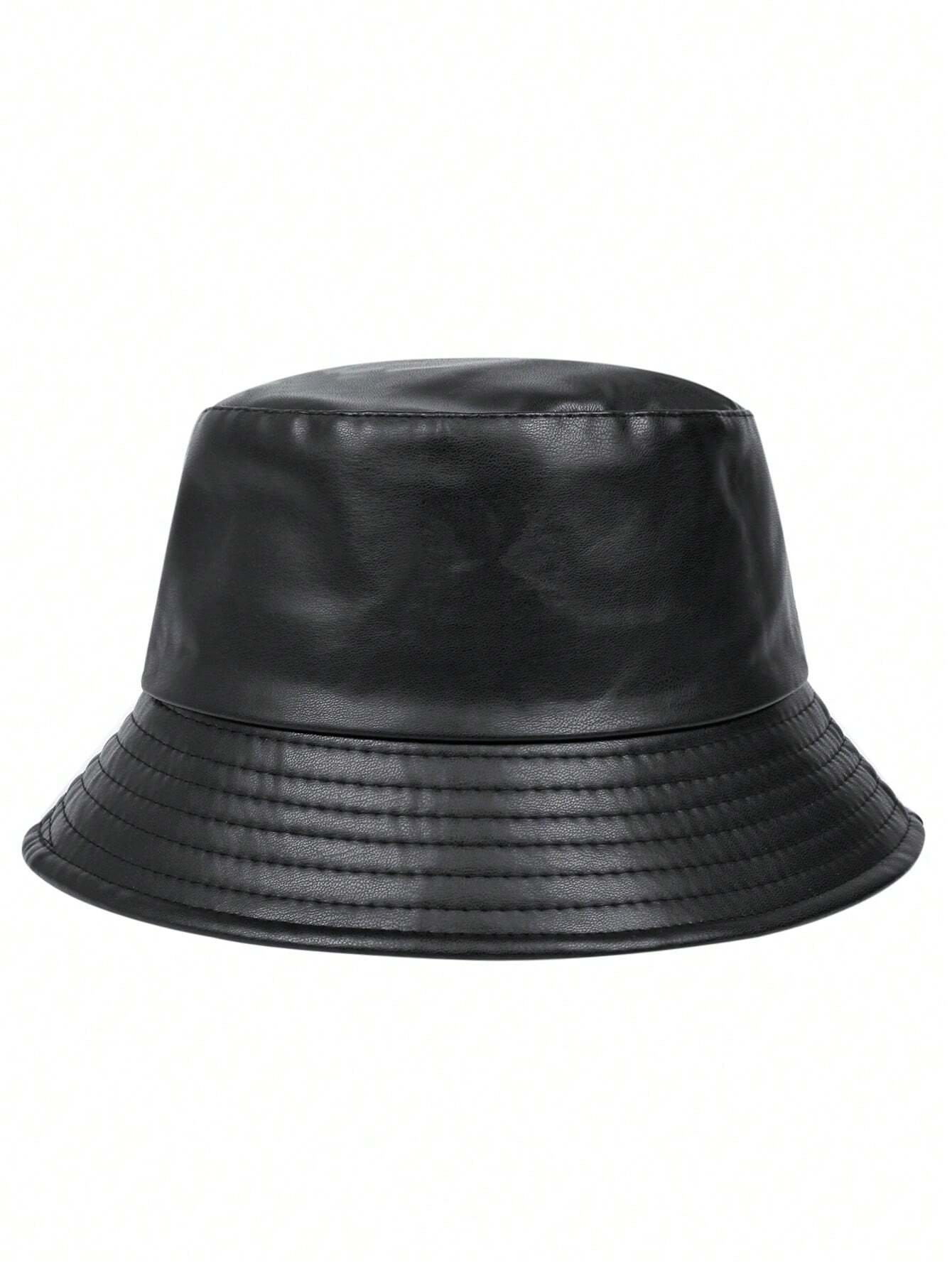 Slick Noir Leather Bucket
