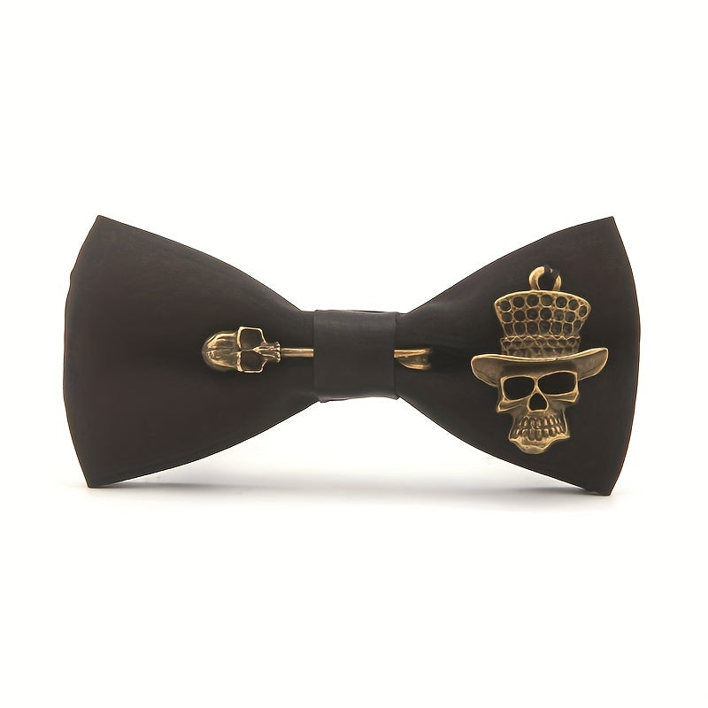 Crowned Skull Bow Tie