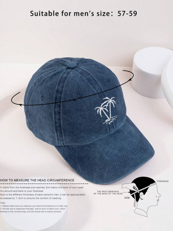 Palm Washed — Navy