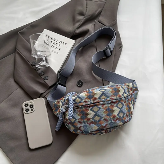 Grid Sling Crossbody