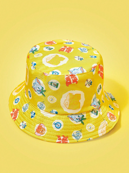 Yellow Tom & Jerry Bucket