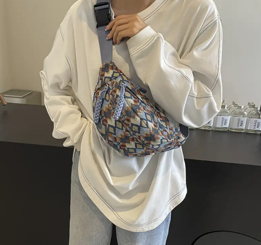 Grid Sling Crossbody