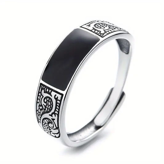 Midnight Crest Ring