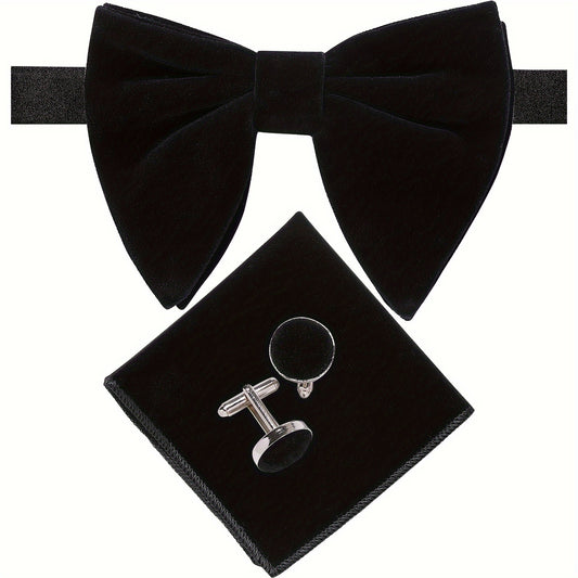 Oversized Velvet Bow Set