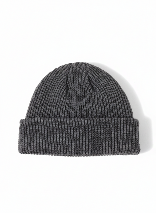 Knitted Beanie — Grey