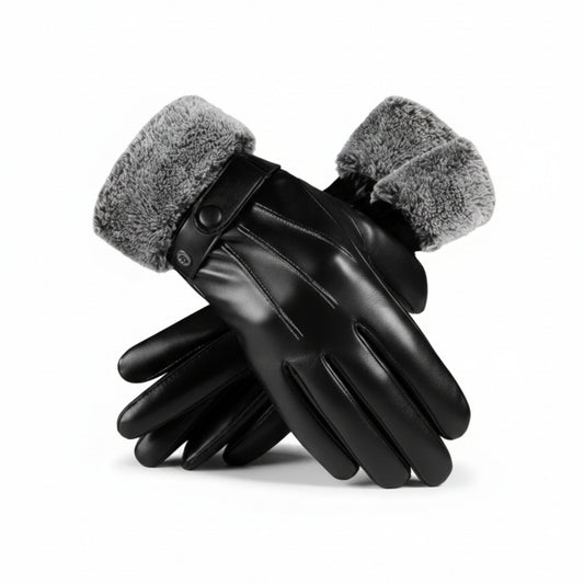Fur Leather Gloves