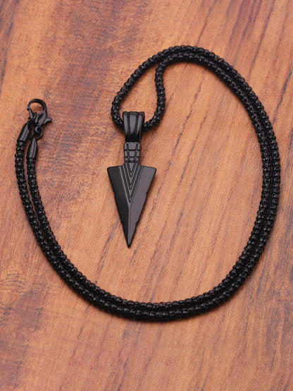 Arrow Black Pendant Chain