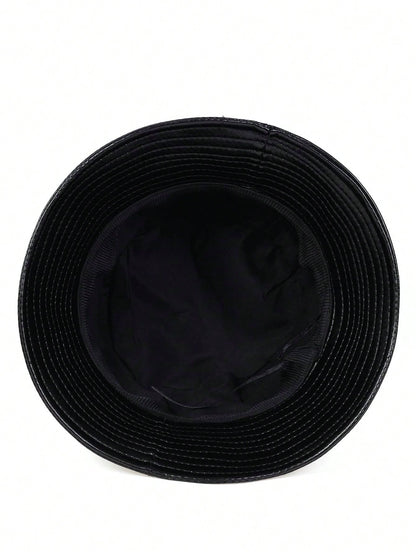 Slick Noir Leather Bucket