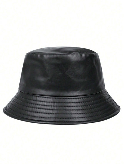 Slick Noir Leather Bucket