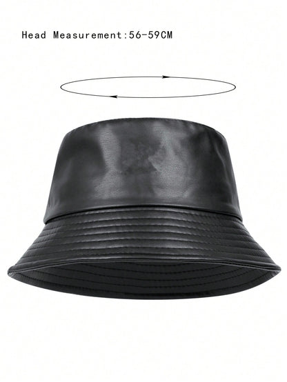 Slick Noir Leather Bucket