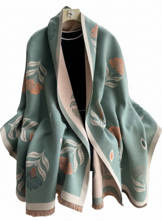 Jacquard Light Green Scarf
