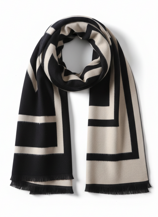 Jacquard Graphic Scarf