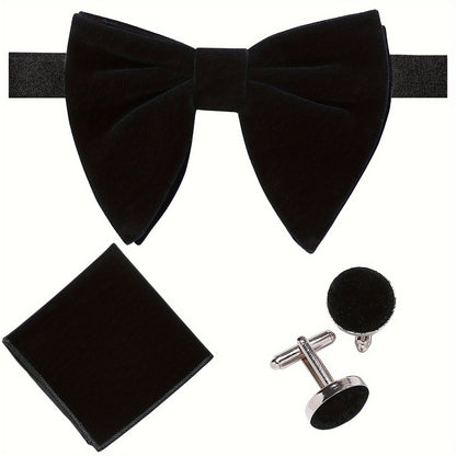 Oversized Velvet Bow Set