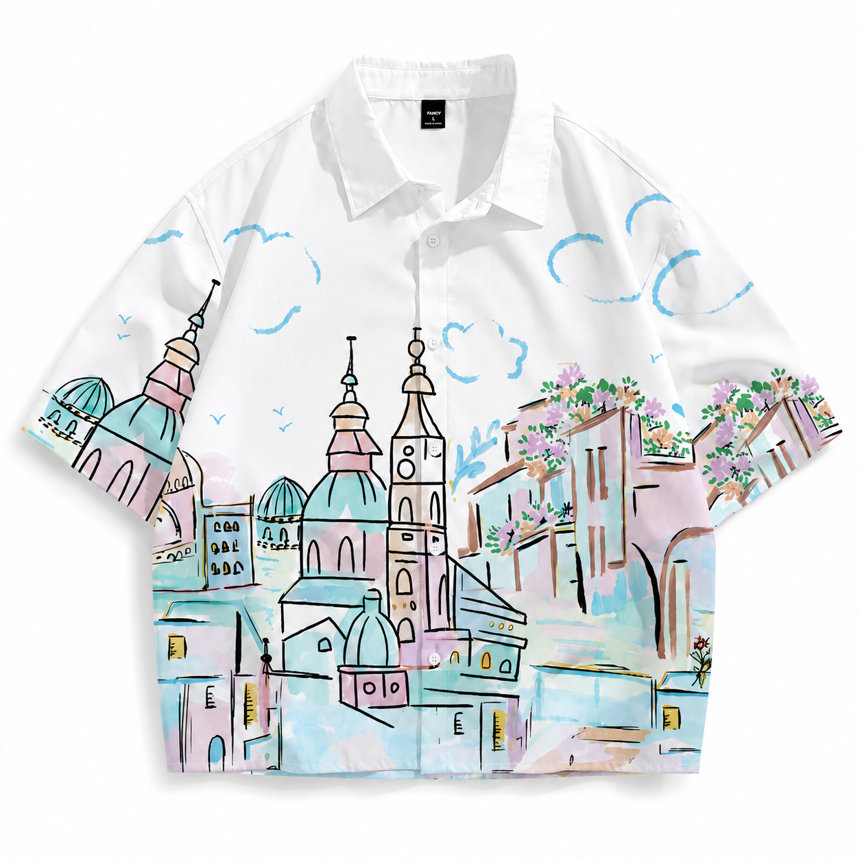 Santorini Cropped Shirt