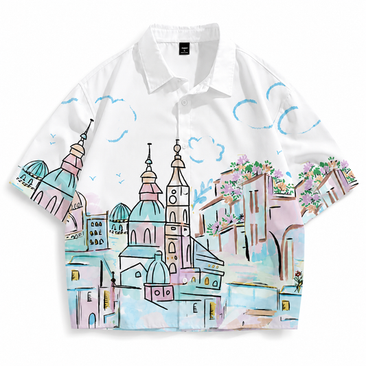 Santorini Cropped Shirt