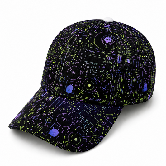 Neon Circuit Cap