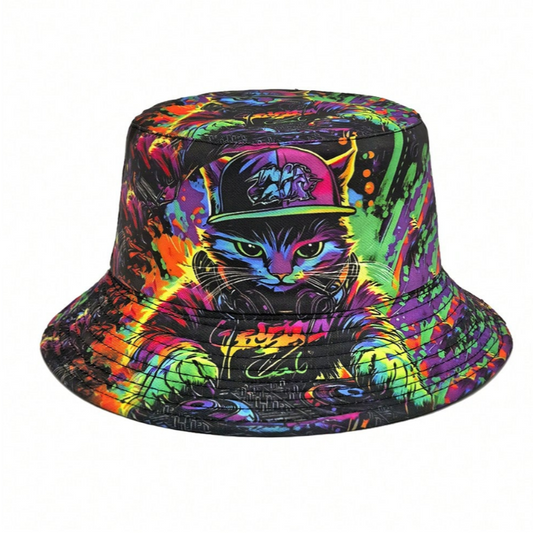 Neon Cat Bucket