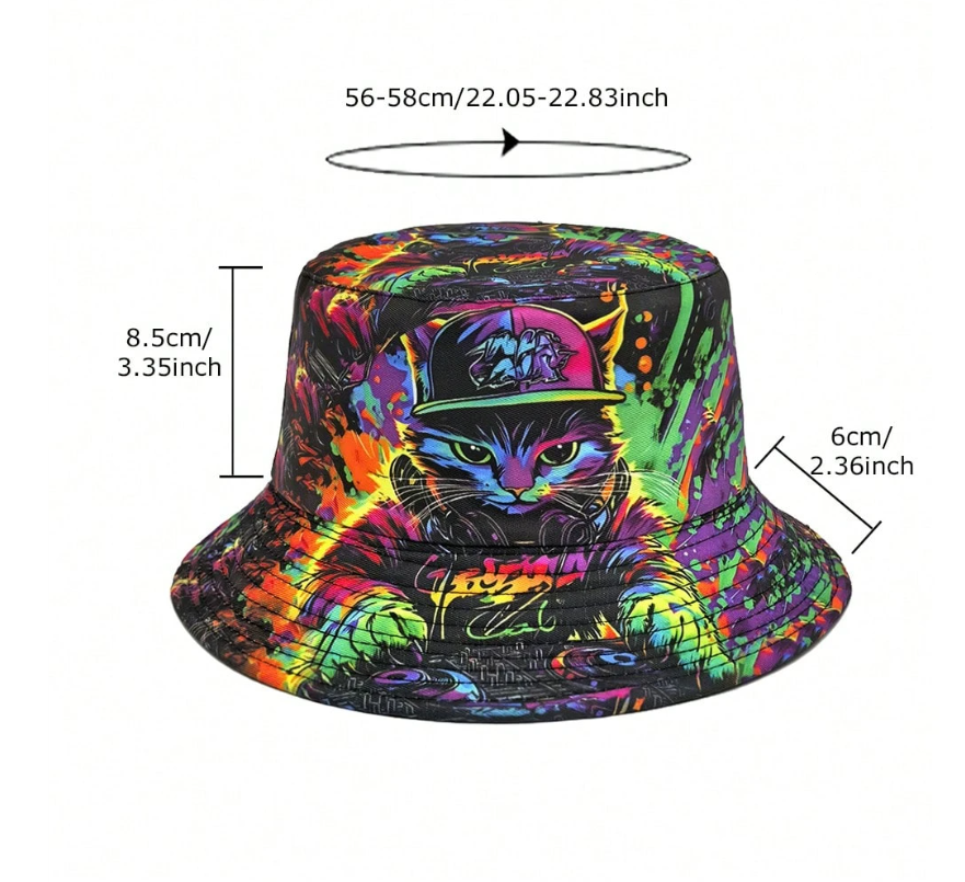 Neon Cat Bucket