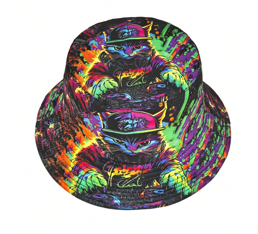 Neon Cat Bucket