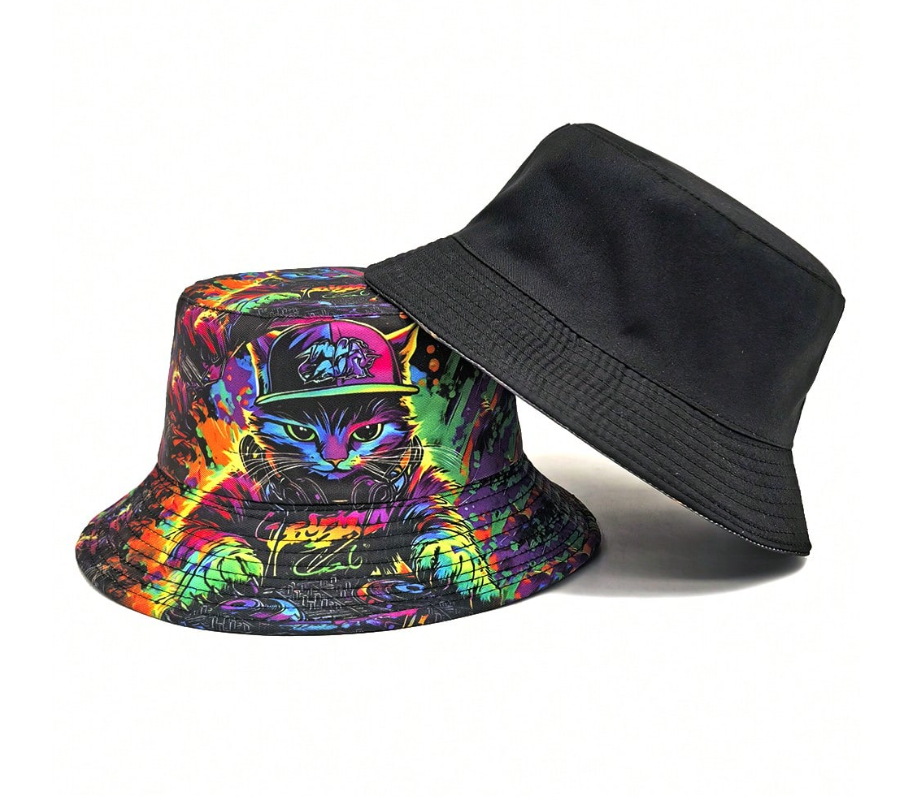 Neon Cat Bucket