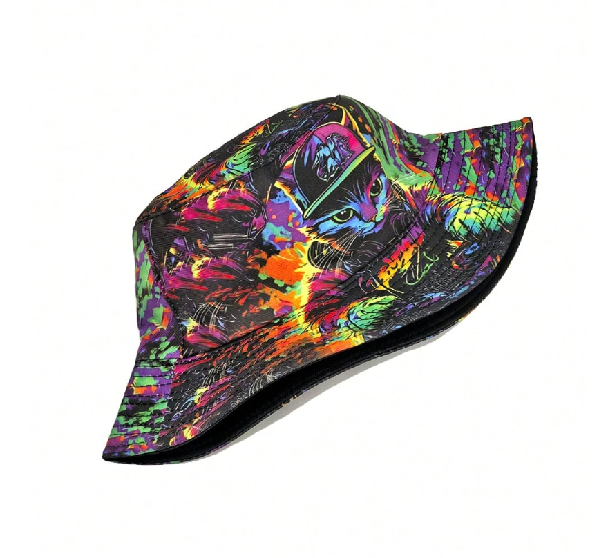 Neon Cat Bucket