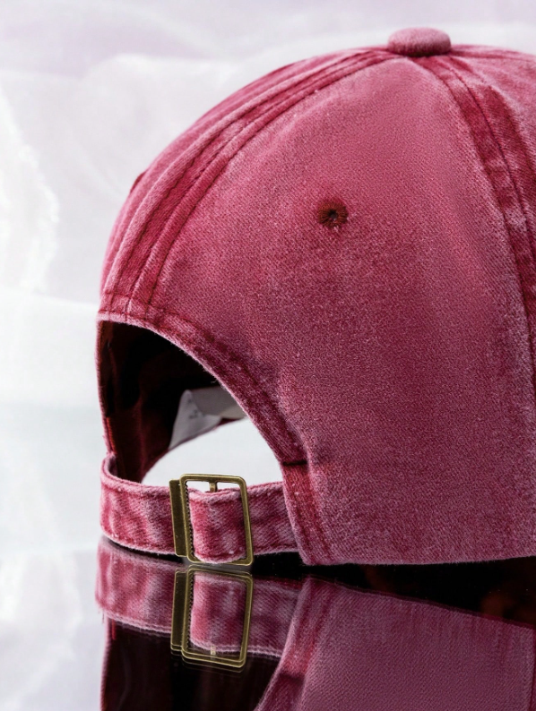 Palm Washed Cap — Burgundy