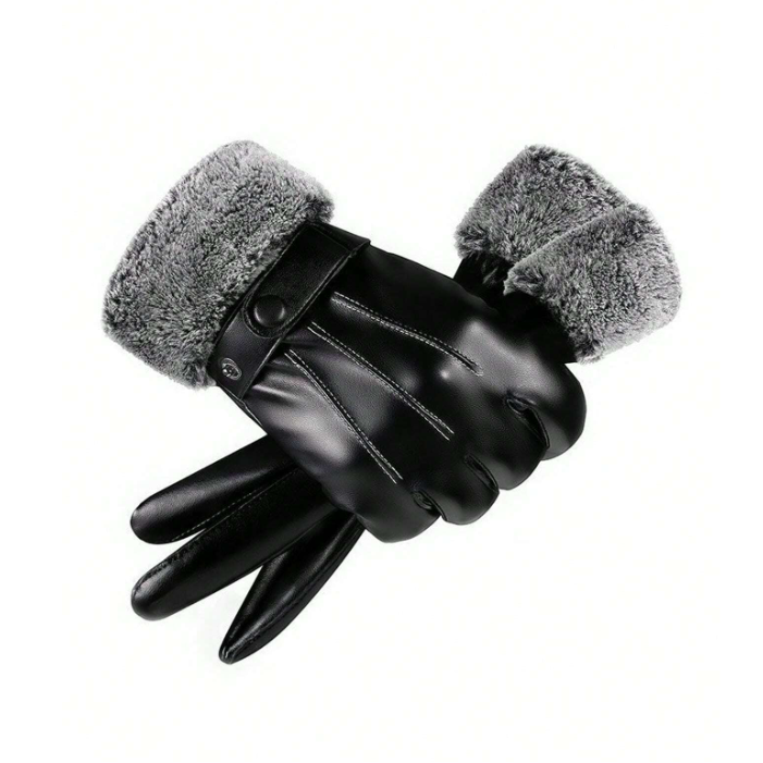 Fur Leather Gloves