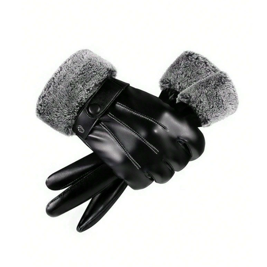 Fur Leather Gloves