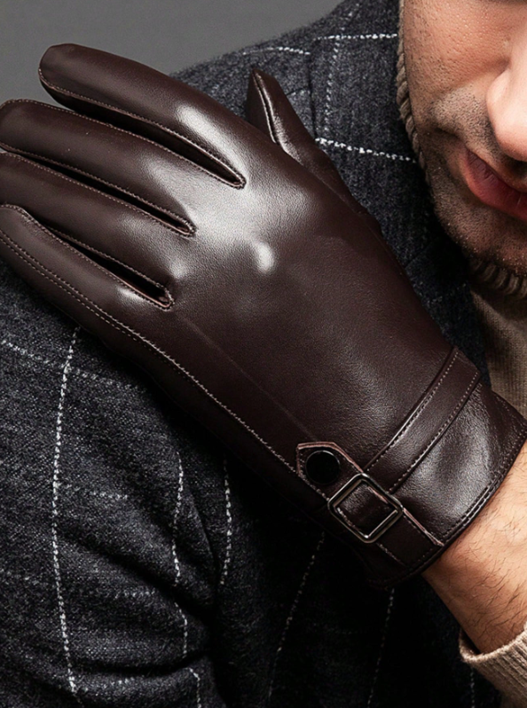Brown Leather Gloves