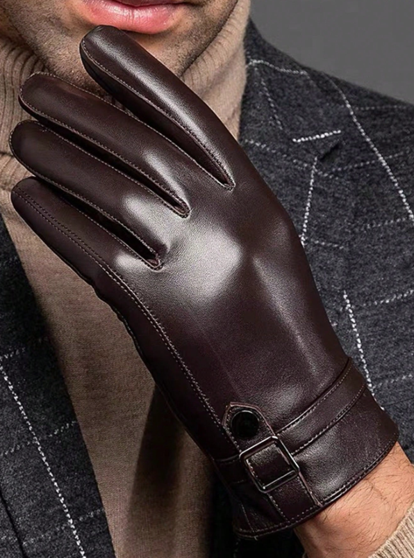 Brown Leather Gloves
