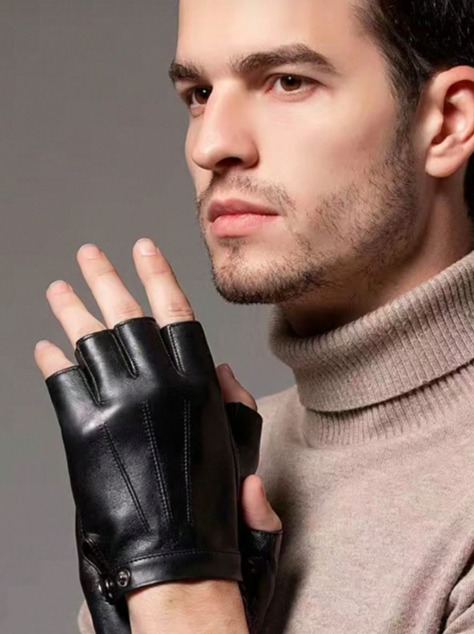 Fingerless Leather Gloves