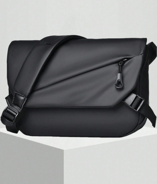Black Fold Crossbody