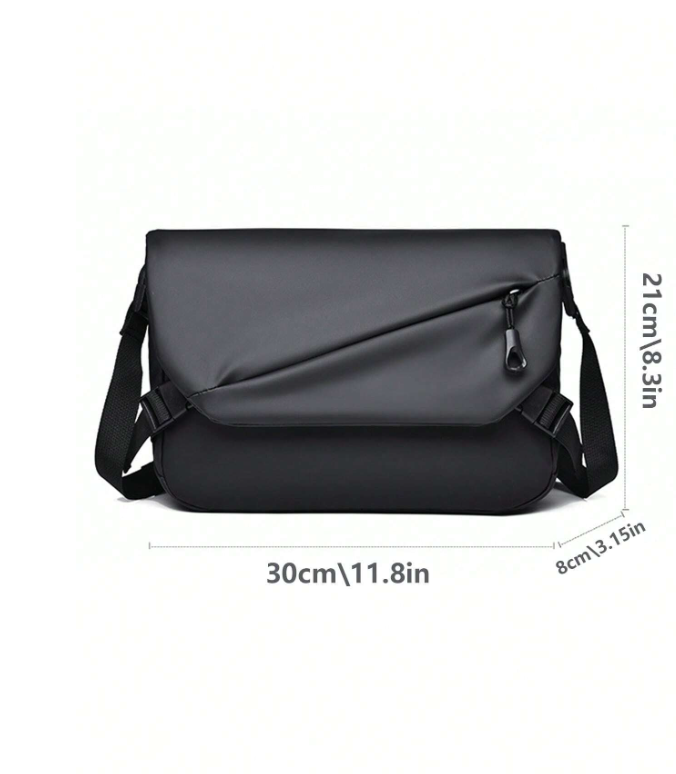 Black Fold Crossbody
