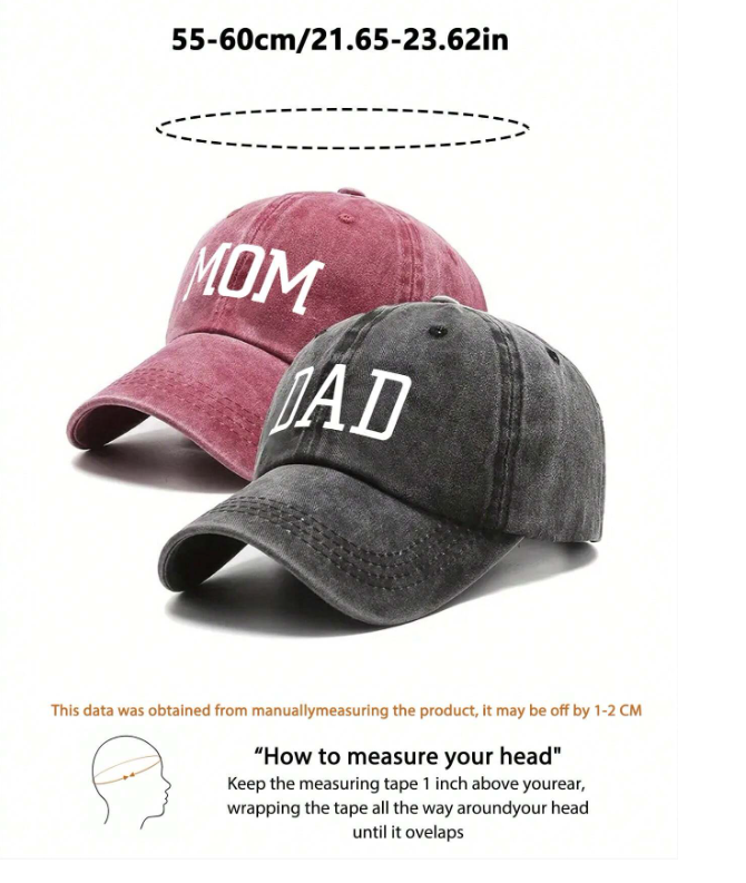 Mom & Dad Cap Set