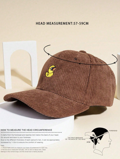 Golden Duck Cord Cap