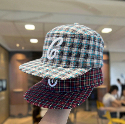 Retro Plaid Baseball Cap