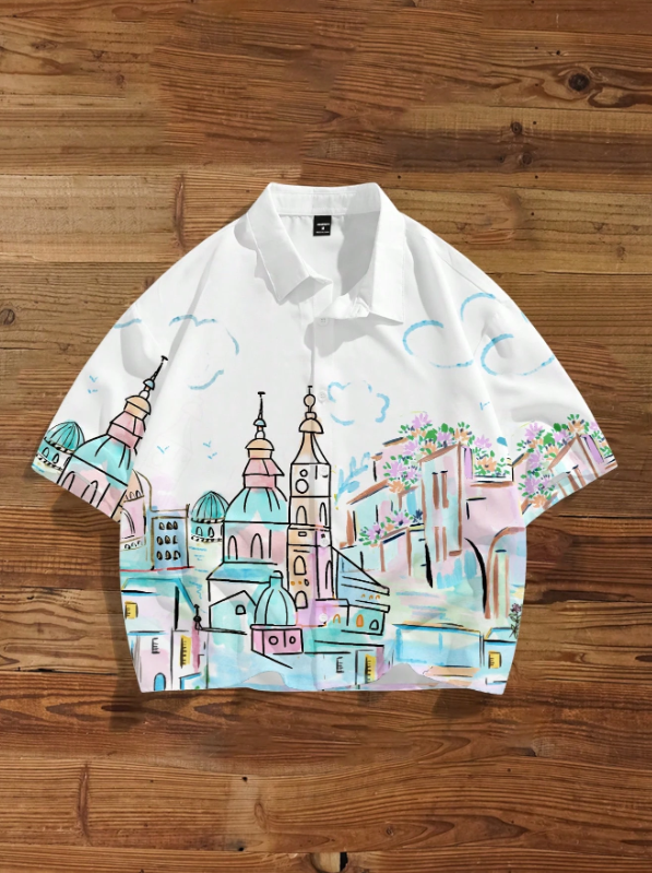 Santorini Cropped Shirt