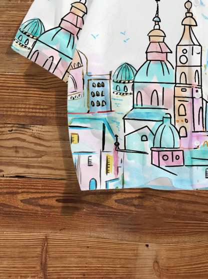 Santorini Cropped Shirt
