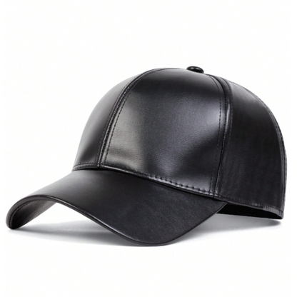 Midnight Leather Cap