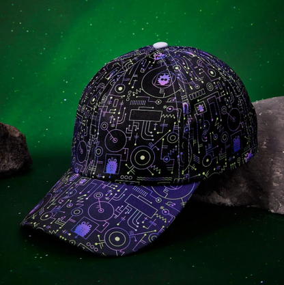 Neon Circuit Cap