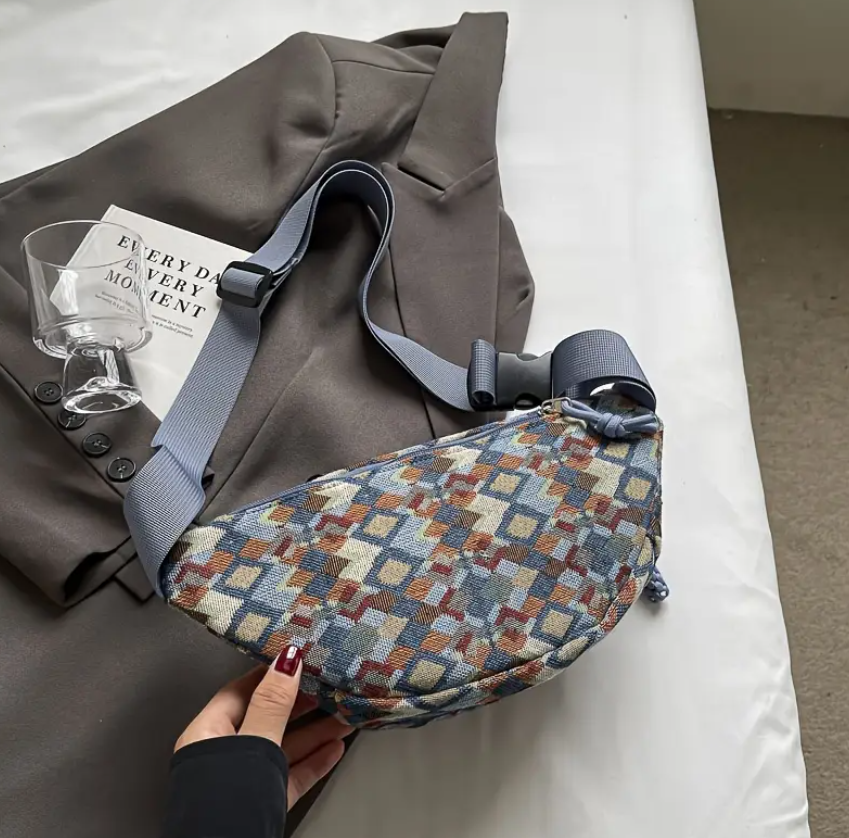 Grid Sling Crossbody