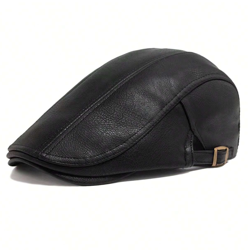 Black Leather Beret
