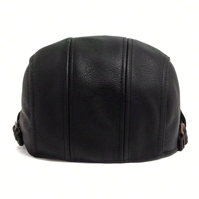 Black Leather Beret