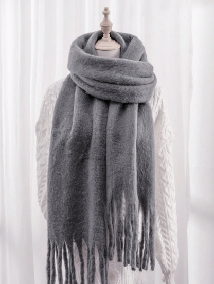 Plush Grey Scarf