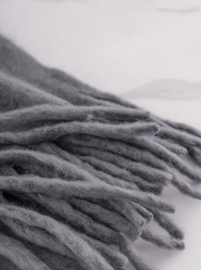 Plush Grey Scarf