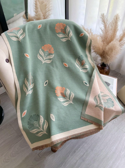 Jacquard Light Green Scarf
