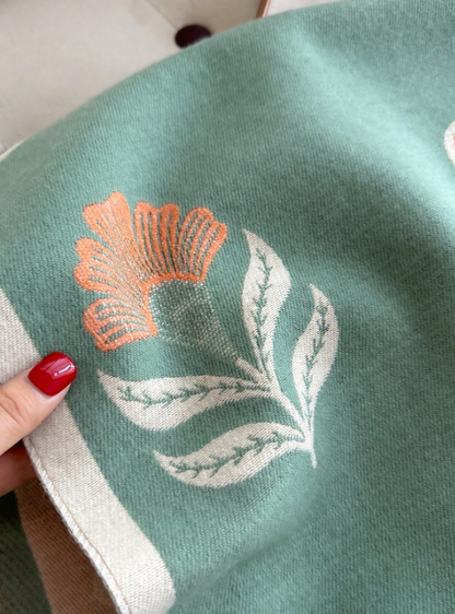 Jacquard Light Green Scarf